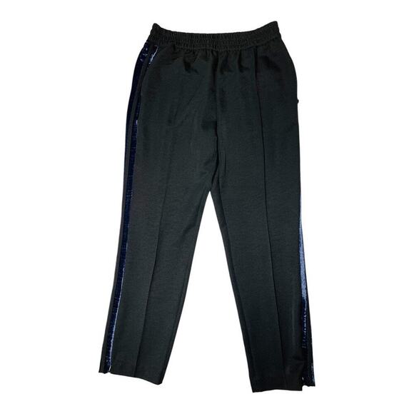 Scotch & Soda womens Tailored Pants Velvet Side Tapes size S Black - Picture 3 of 12